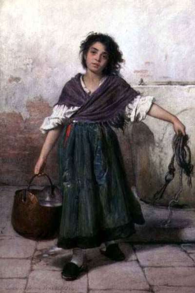 A Young Venetian Water-Carrier by Romanticism