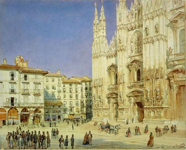 Milan Cathedral, 1846 by Romanticism