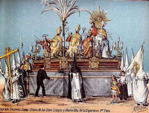 Procession during Holy Week in Seville by Romanticism