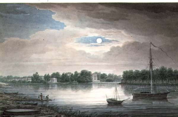 Yelagin Island, St. Petersburg, by Night by Romanticism