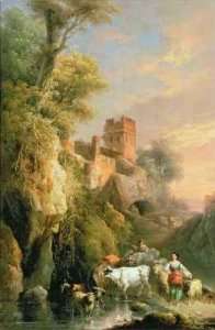 Spanish landscape by Romanticism