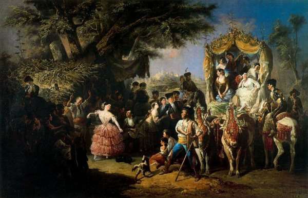 The Santiponce Fair by Romanticism