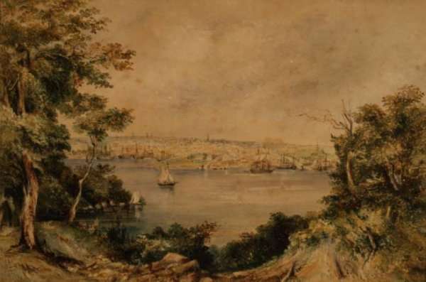 Sydney from Lavender Bay, 1868 by Romanticism