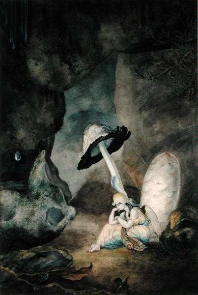 Where mortal thing might never breathe by Romanticism