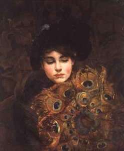 The Peacock Fan by Romanticism