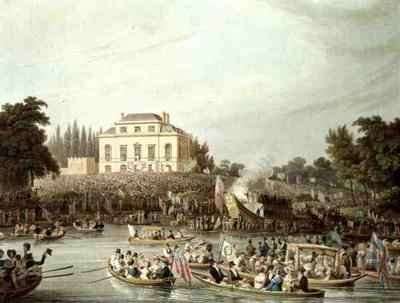 Arrival of the Watermen at Brandenburgh House by Romanticism