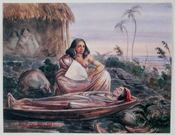 A Funeral in Tahiti, c.1841-48 by Romanticism