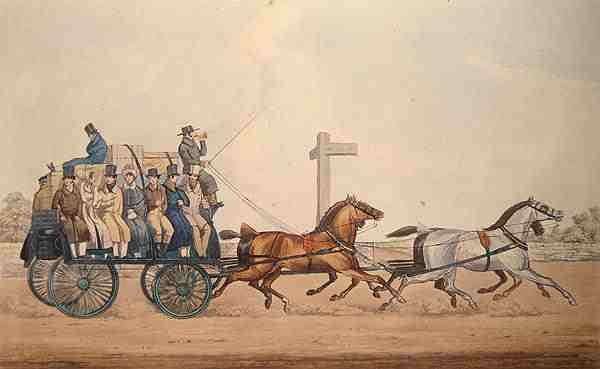 Arriving at the End of a Stage by Romanticism