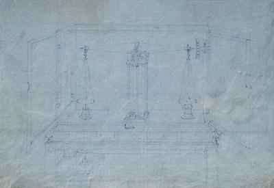 Chemical balance from Michael Faradays scrapbook by Romanticism