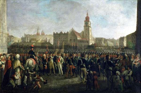The Vows of Tadeusz Kosciuszko 1746-1817 in the Main Market Square in Cracow, 1821 by Romanticism