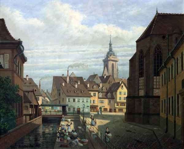 Place des Dominicains Colmar by Romanticism