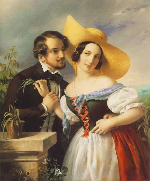 Szalagfu (Enyelgés), 1841 by Romanticism