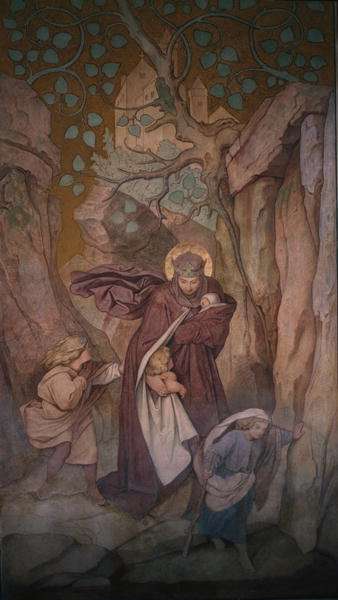 St. Elisabeths Departure from Wartburg Castle, c.1854-55 by Romanticism