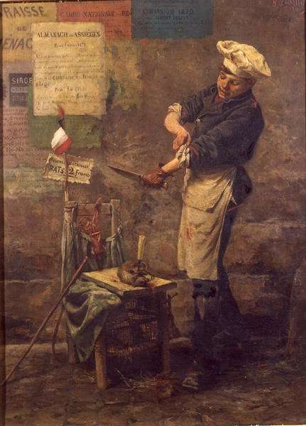 Rat Seller during the Siege of Paris, 1870 by Romanticism