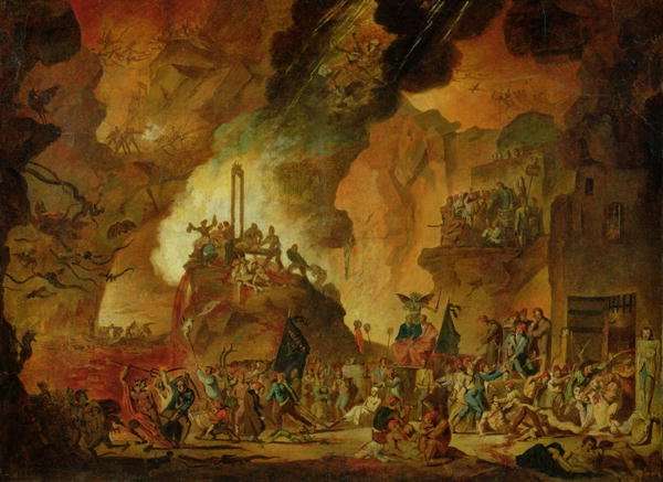 The Triumph of the Guillotine in Hell by Romanticism