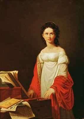 Portrait of the singer Anna Borunova by Romanticism