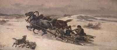 Shooting Wolves by Romanticism