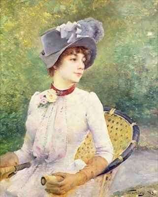 Lady in a Grey Felt Hat by Romanticism