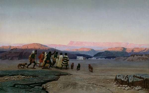 The Shepherds, Led by the Star, Arriving at Bethlehem, 1863 by Romanticism