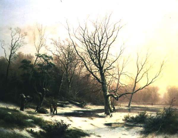 Winter Sunset by Romanticism