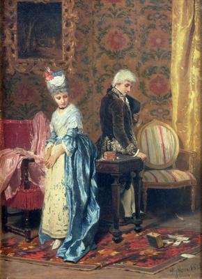 The Lovers Tiff 1872 by Romanticism
