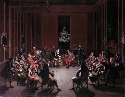Frederick Is Tobacco College in the Berliner Castles Cloth of Gold Chamber by Romanticism