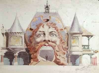 Design for a restaurant facade A Gargantua by Romanticism