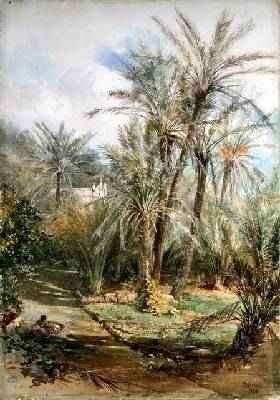 The Palm Garden Bordighera 1878 by Romanticism
