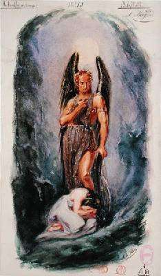 Costume design for The Devil in Love by Romanticism