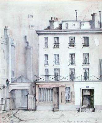 View of the House of Jacques Rene Hebert 1757-94 1910 by Romanticism