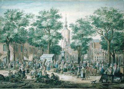 Market in The Hague by Romanticism