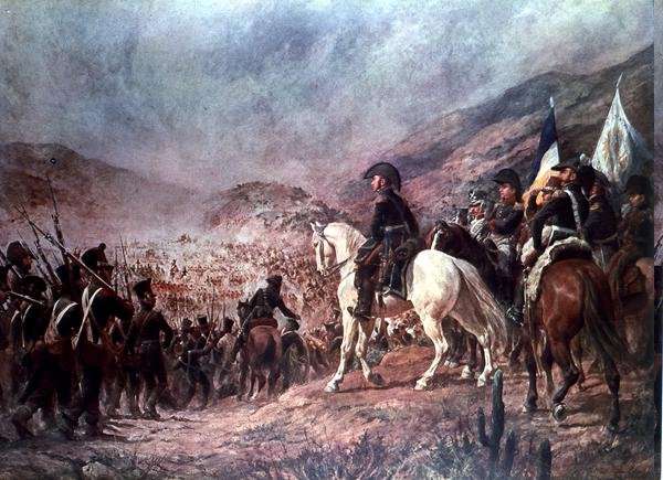 Battle of Chacabuco in 1817 by Romanticism