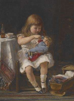 An Anxious Mother by Romanticism