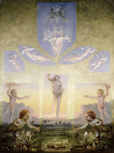 The Morning second version, c.1808-9 by Romanticism