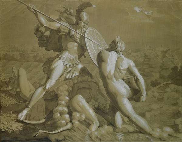 Fight of Achilles with the River Scamander 2 by Romanticism