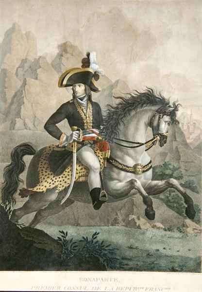 Bonaparte 1769-1821 1er Consul from a painting of Andrea Appiani 1754-1817 by Romanticism