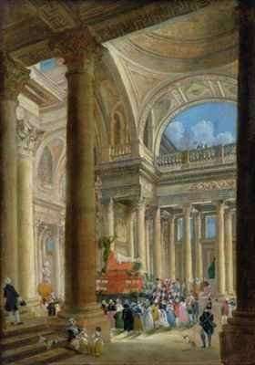 Receiving the Ashes of Voltaire at the Pantheon in Paris by Romanticism