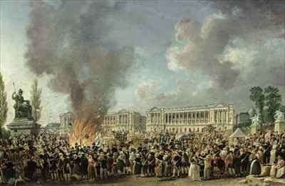 The Celebration of Unity Destroying the Emblems of Monarchy Place de la Concorde by Romanticism