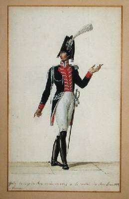 Officer of the Garde du Corps of King Louis XVIII 1755-1824 by Romanticism