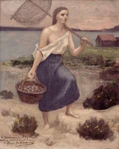 The Fisherwoman by Romanticism