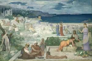 The Greek Colony, Marseille, 1869 by Romanticism