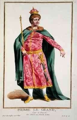Portrait of Peter I the Great Czar of Russia 1672-1725 by Romanticism