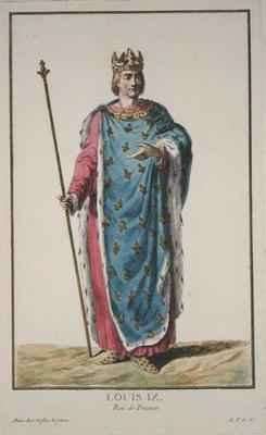 Louis IX 1214-70 King of France by Romanticism