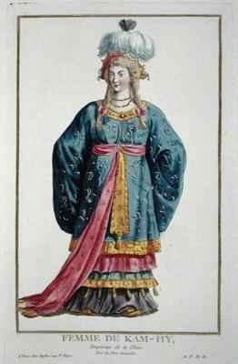 Wife of Kang Tsi from Recuil des Estampes epresentant les Rangs et les Dignites suivant le Costume de toutes les ations existantes by Romanticism