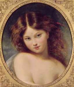 Head of a Young Girl by Romanticism