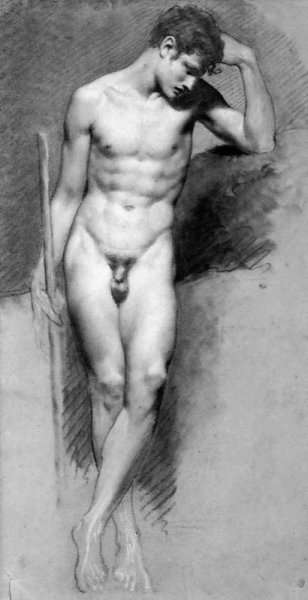 Male Nude Standing2 by Romanticism