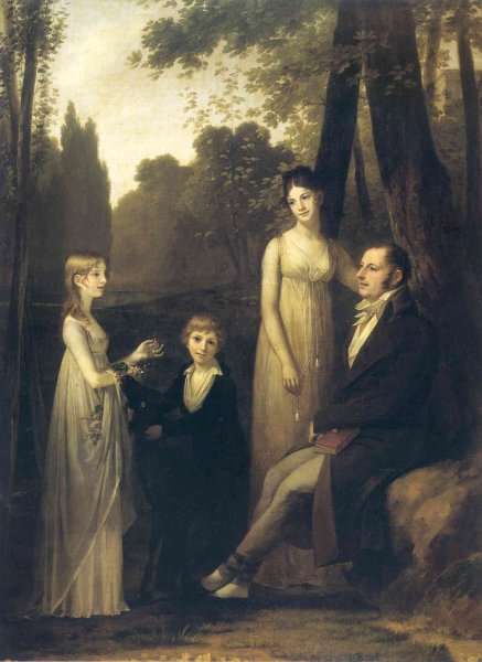 Rutger Jan Schimmelpenninck with his Wife and Children 1801-02 by Romanticism