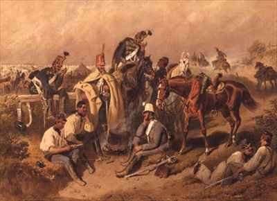 Hussar Encampment by Romanticism