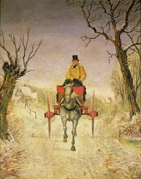 Mail Cart, Christmas by Romanticism