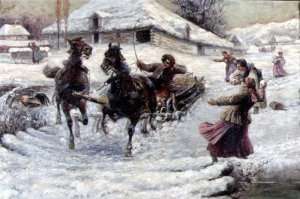 The Snowball Fight by Romanticism